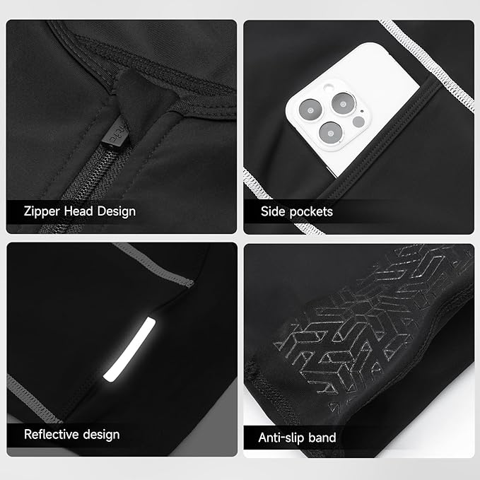 Santic Men's Triathlon Suit Sleeveless Skinsuit Padded Quick-Dry Swim Bike Run with Pockets