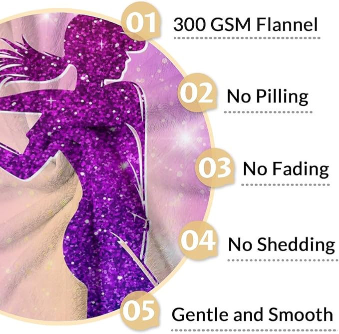 Baseball Blanket Gifts for Girls, 50x60 Inches Sport Throw Blanket for Women Kids Teens, Pink Soft Fuzzy Blankets for Couch Sofa Bed, Baseball Lovers Gifts