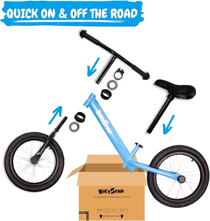 16 Inch Kids Balance Bike for 5-8 Year Old, No Pedals, Air Tires, Footrests, Adjustable Height for Big Boys, Girls