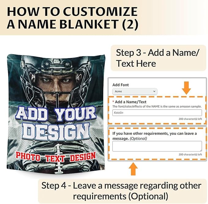 Photo Blankets for Kids Boys Teens Adults, Custom 80x60 Inches Plush Lightweight Warm Flannel Throws Personalized Gifts with Name for Bed Living Room Home