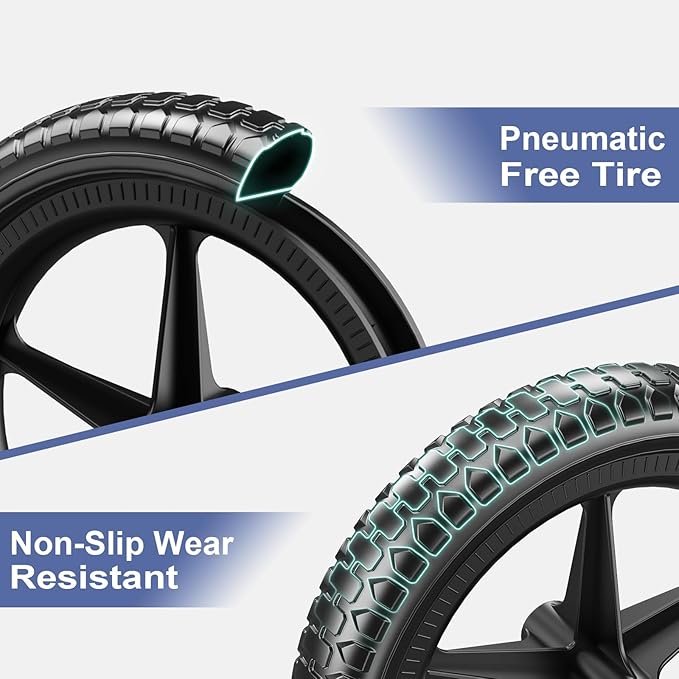 SEREED Toddler Balance Bike 2 Year Old, No Pedal Kids Toy Bike for 2-5 Years Old, Tool-Free Adjustment, Gift for 2-3 Boys Girls, Customize Plate with 3pcs Stickers (Blue)