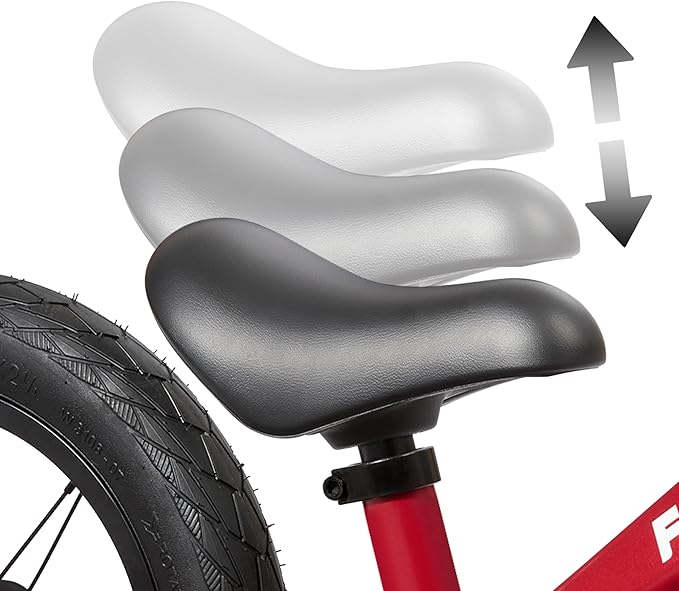 Radio Flyer Balance Bike, Baby Toy, Toddler Bike, Bicycle Toddler Toys, Baby Gifts, Flyer Ultra Lite Balance Bicycle, for Ages 1.5-5 Years, Red