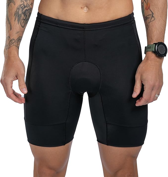 Zoot Men’s Core 7-Inch Tri Shorts, Quick Dry Performance Triathlon Shorts with Cycling Chamois Pad, Pockets & UPF 50+ Fabric