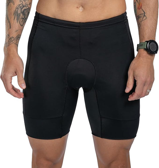 Zoot Men’s Core 7-Inch Tri Shorts, Quick Dry Performance Triathlon Shorts with Cycling Chamois Pad, Pockets & UPF 50+ Fabric