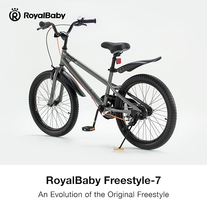 RoyalBaby Kids Bike EZ Balance to Pedal Dual Handbrake Toddlers Boys Girls Bicycle 12-20 Inch for Age 3-10 Years