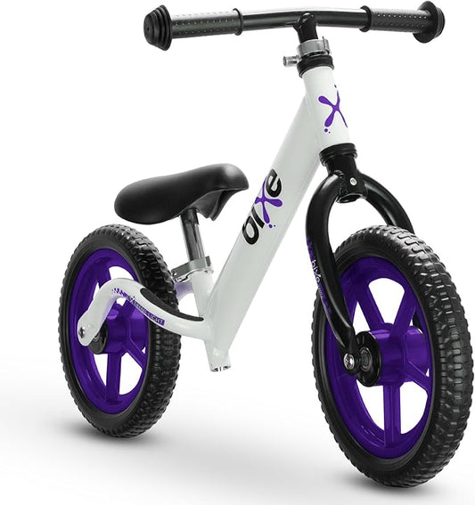 Purple (4LBS) Aluminum Balance Bike for Kids and Toddlers - 12" No Pedal Sport Training Bicycle for Children Ages 3,4,5,6.