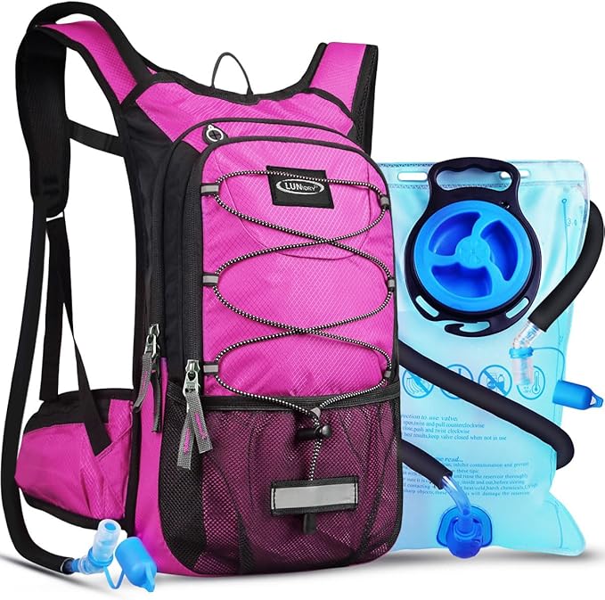 Insulated Hydration Pack Backpack with 3L BPA Free Leak-Proof Water Bladder, Keep Liquids Cool for Up to 5 Hours, Daypack for Hiking, Running, Cycling, Hunting, Climbing