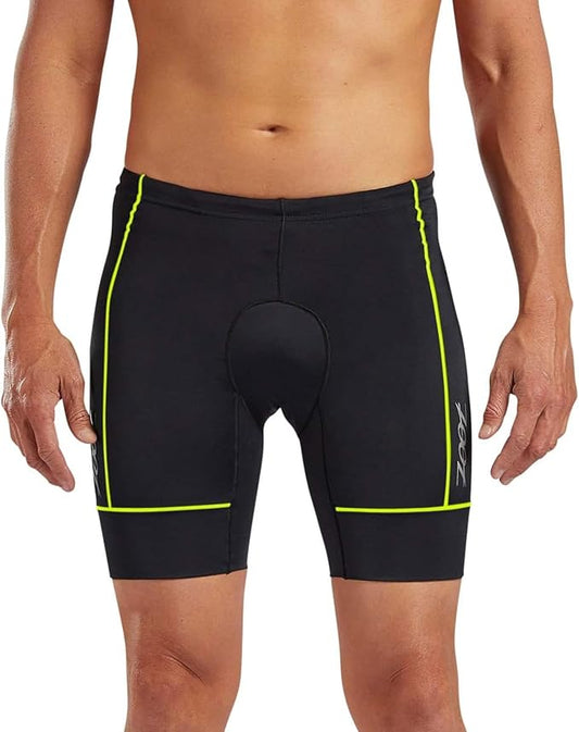 Zoot Men’s Core 7-Inch Tri Shorts, Quick Dry Performance Triathlon Shorts with Cycling Chamois Pad, Pockets & UPF 50+ Fabric