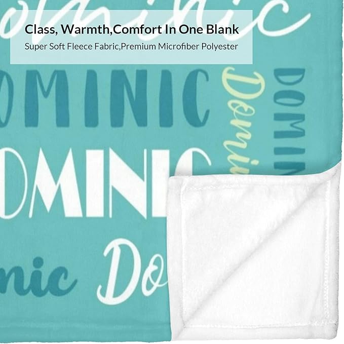 Name Blanket Personalized Blanket for Adult Kids Flannel Customize Throw Blanket Custom (Color 20, 30 x 40 Inches)