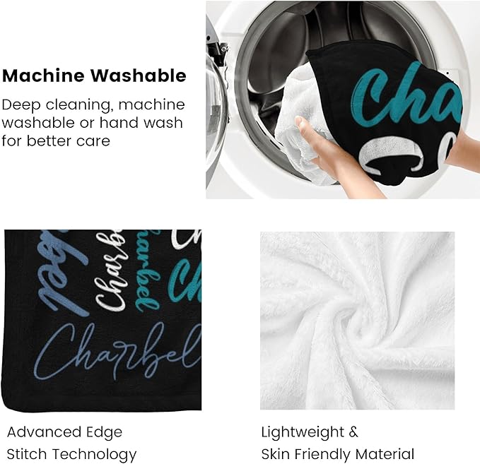 Name Blanket Personalized Blanket for Adult Kids Flannel Customize Throw Blanket Custom (Color 13, 60 x 80 Inches)