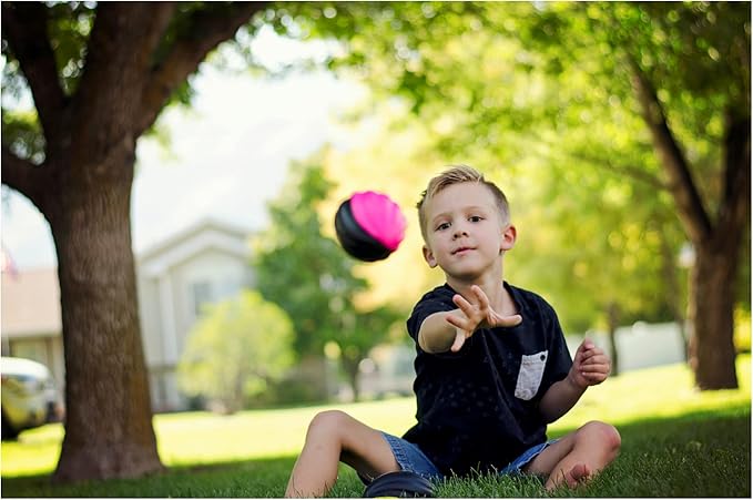 Mini Football 3-Pack - 5” Spiral Foam Football Small Footballs for Kids - Mini Footballs 3-Pack - Soft, Easy Grip Toddler (Pink, Orange, Green)