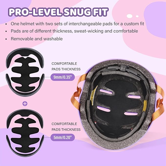 Kids Bike Helmet Ages 3-5-8-14, CPSC ASTM CPSIA Certified Toddler Helmet