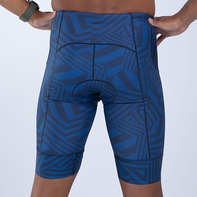 Zoot Men’s LTD 9-Inch Triathlon Shorts, Endurance Cycle Padded Shorts, for Swim, Bike, Run with Quick Drying UPF 50 + Fabric