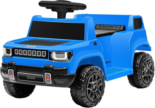 6V Ride On Car for Toddlers, Electric Car with Music, Horn, Pedal, for Ages 18–30 Months, Blue