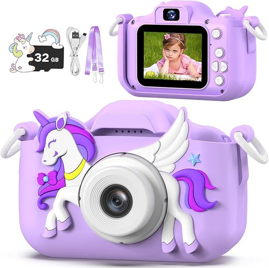 Kids Camera Toy, masterbee Children Camera Toys for Kid Age 3-12, Christmas/Birthday Gifts for Girls, 1080P HD Video Kids Digital Camera, Gift for 3 4 5 6 7 8 9 10 11 12 Year Old Girl