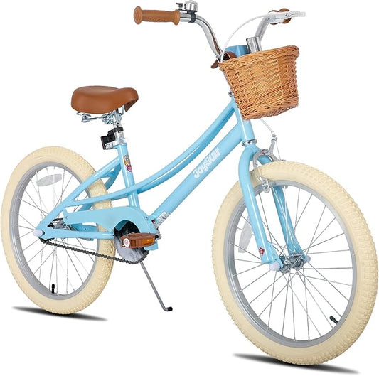 JOYSTAR Girls Bike for 2-12 Years Old Toddlers and Kids, 12" 14" 16" 18“ Retro Style Kids Bike with Training Wheels, 20 Inch Children Bicycle with Kickstand
