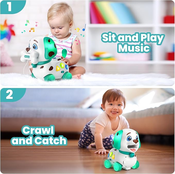 Puppy Toy for 1 Year Old Boy Gift, Educational Baby Toy 6-12-18 Month, 1st Birthday Gifts for 1 Year Old Boy Girl, Musical Infant Toys for 7 8 9 10-12 Month
