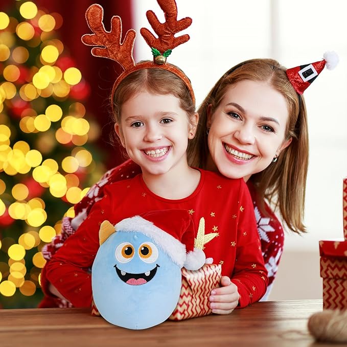 Christmas Plush Monster, Cute Stuffed Animal for Kids