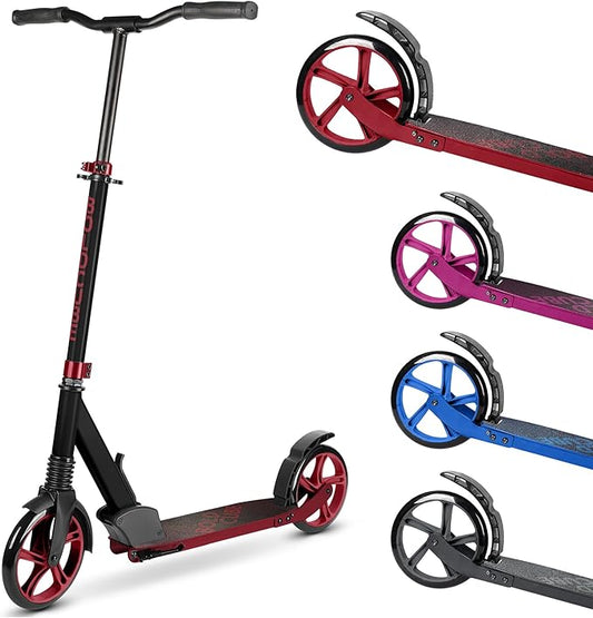 Big 2 Wheeler | Scooter for Kids & Teens Ages 7+ Years | Play & Commute | Front Suspension Fit with 200MM Wheels | Height Adjustable 86 to 111 cm