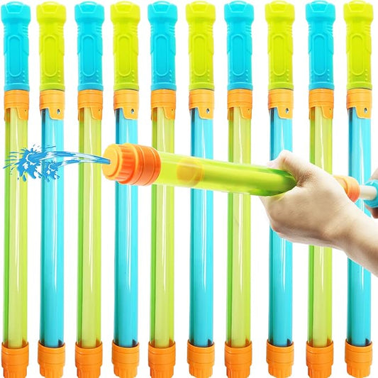 Water Gun for Kids, 10 Pack Pool Water Squirter Blaster, 35 ft Range Squirt Gun Bulk, Water Soaker Shooter for Summer Outdoor Game Pool Beach Party
