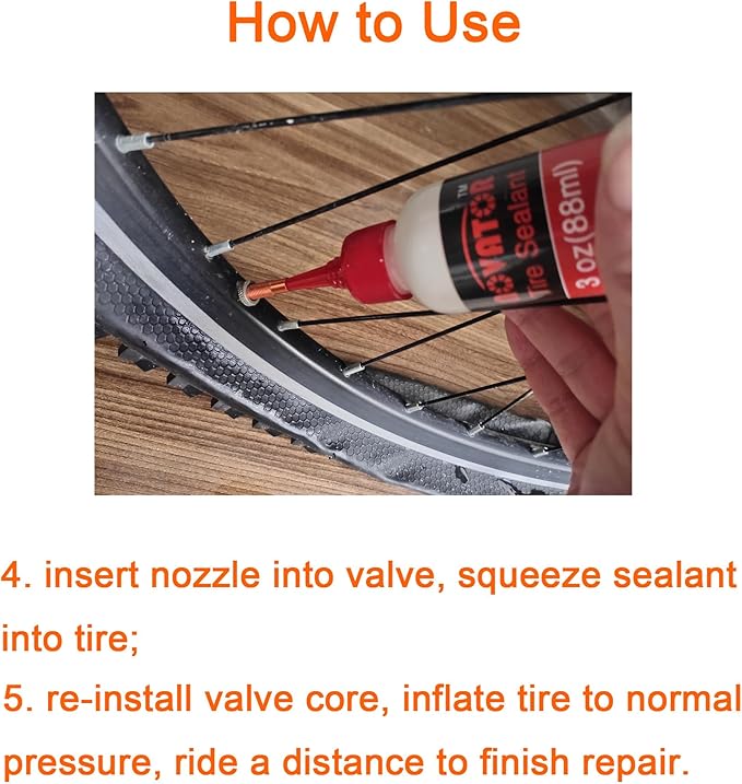 NOVATOR Endurance Bike Tire Sealant for Tubeless, Tubulars, Tubes, Seals Faster, Lasts Longer, Micro-Fiber for MTB, Road, Gravel Bicycle Tires