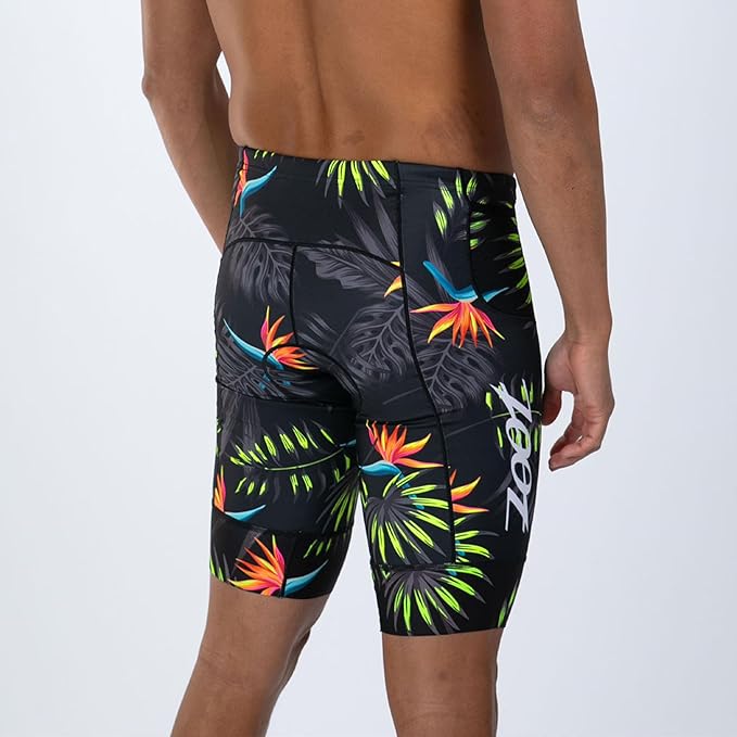 Zoot Men’s LTD 9-Inch Triathlon Shorts, Endurance Cycle Padded Shorts, for Swim, Bike, Run with Quick Drying UPF 50 + Fabric