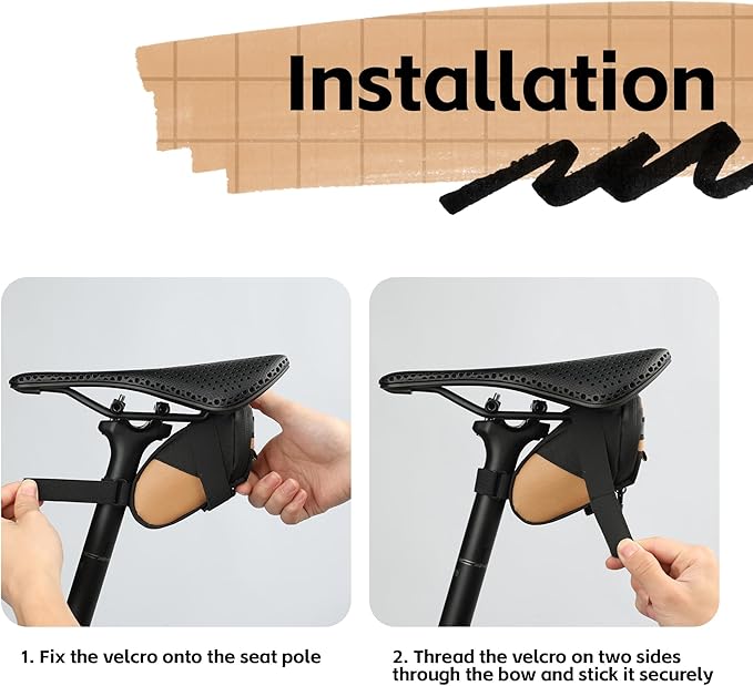 Rhinowalk Bike Seat Bag Bicycle Saddle Bag Cycling Under Seat Pouch for Mountain Road Biking and Commuting Trips