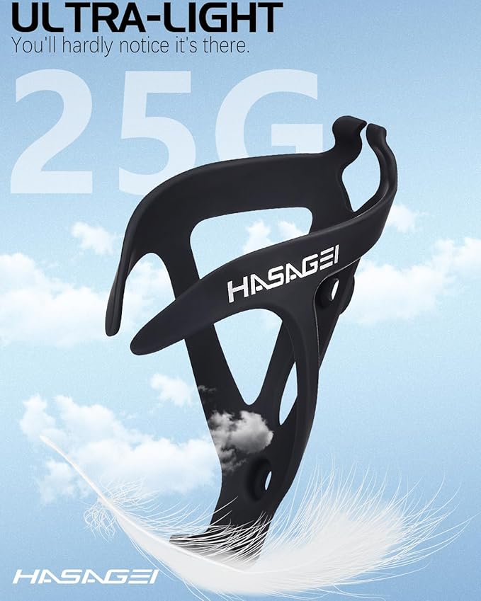 Bike Water Bottle Holder, Durable Non-Slip Lightweight Universal Bicycle Bottle Cage for Mountain/Road Cycling Accessories