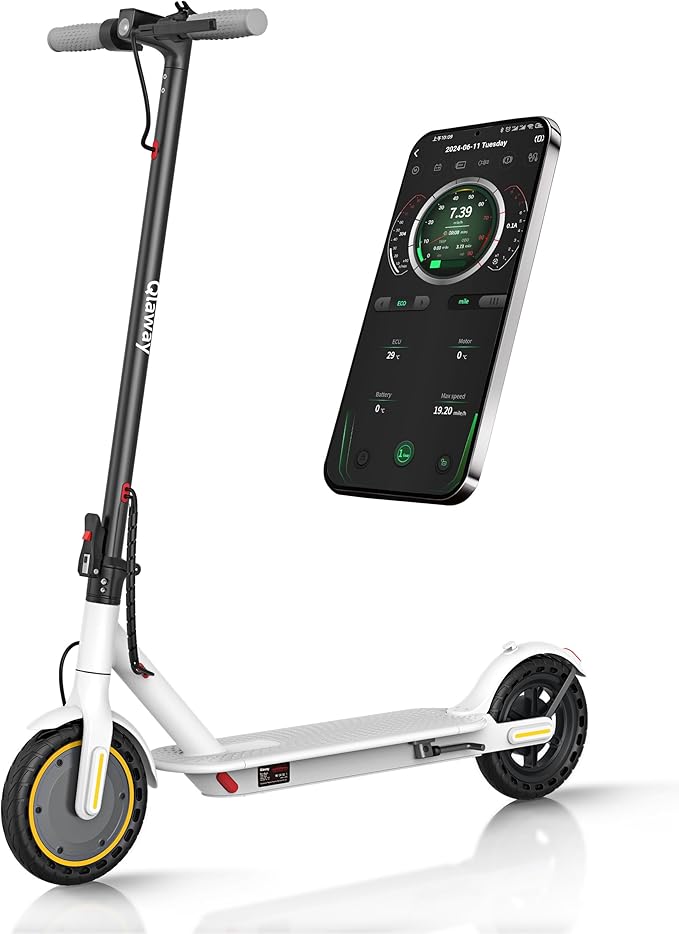 Electric Scooter - 8.5"/10" Solid Tire, Powerful 350W/500W Motor, Top Speed 19 MPH, Max 16-22 Miles Ranges, Load 265LBS, Aluminum Alloy Frame Foldable Commuting Escooter for Adults & Teens