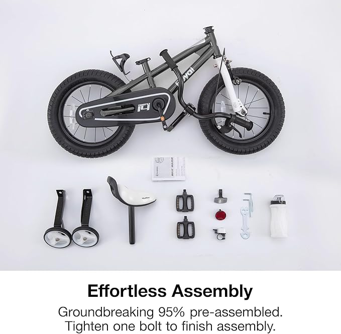 RoyalBaby Kids Bike EZ Freestyle Training Free Balance to Pedal Easy Learning Bicycle, 12-18 Inch for Toddlers to Big Kids