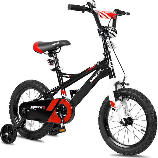 WEIZE Kids Bike,14 16 20 Inch Children Bicycle for Boys Girls Ages 3-12 Years Old, Rider Height 32-60 Inch, Coaster Brake, Multiple Color Options