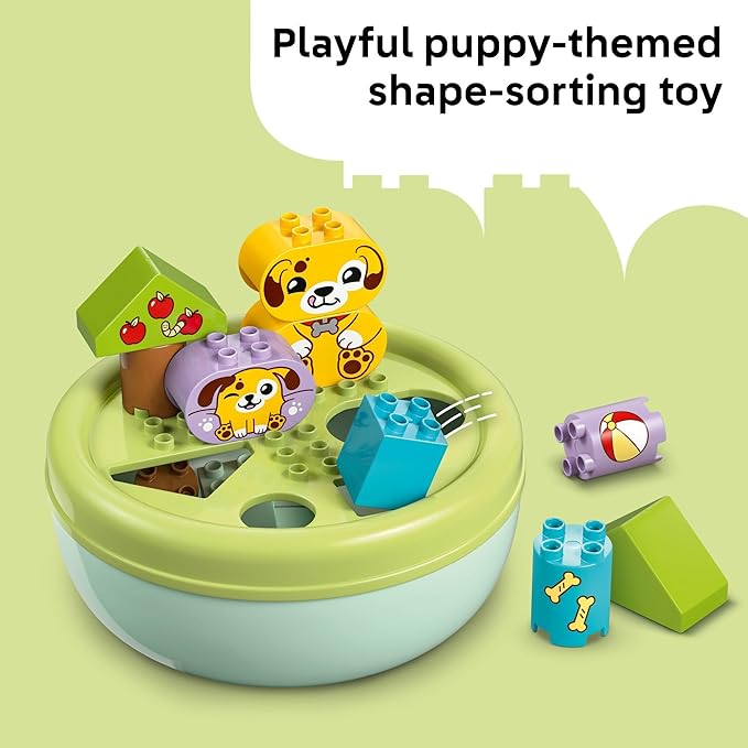 LEGO DUPLO My First Shape Sorter: Puppy House Sensory Toy for Toddlers - Montessori Shape Sorting & Learning Play Set for Boys & Girls, Ages 1.5+ - Educational Gift Idea for Birthdays - 10441