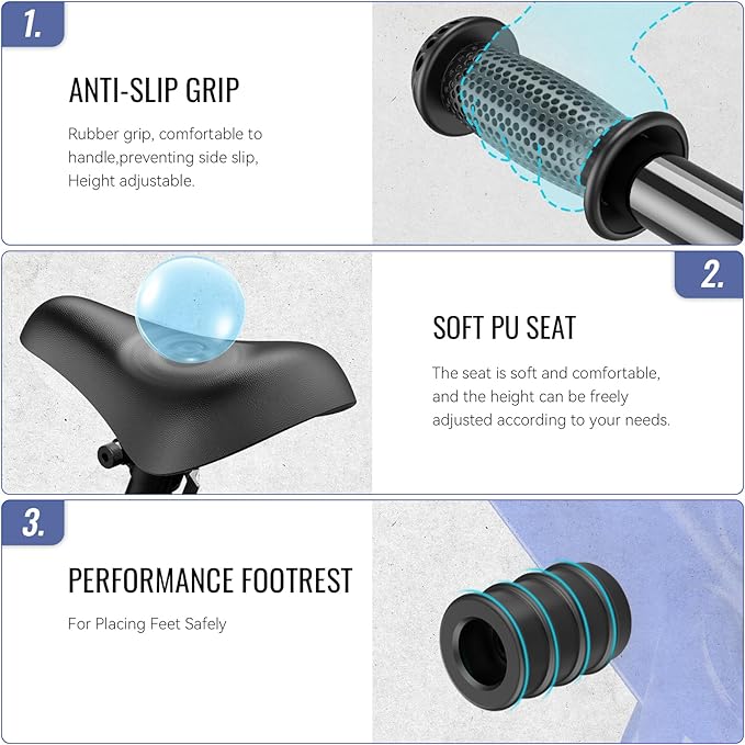 SEREED Toddler Balance Bike 2 Year Old, No Pedal Kids Toy Bike for 2-5 Years Old, Tool-Free Adjustment, Gift for 2-3 Boys Girls, Customize Plate with 3pcs Stickers (Blue)