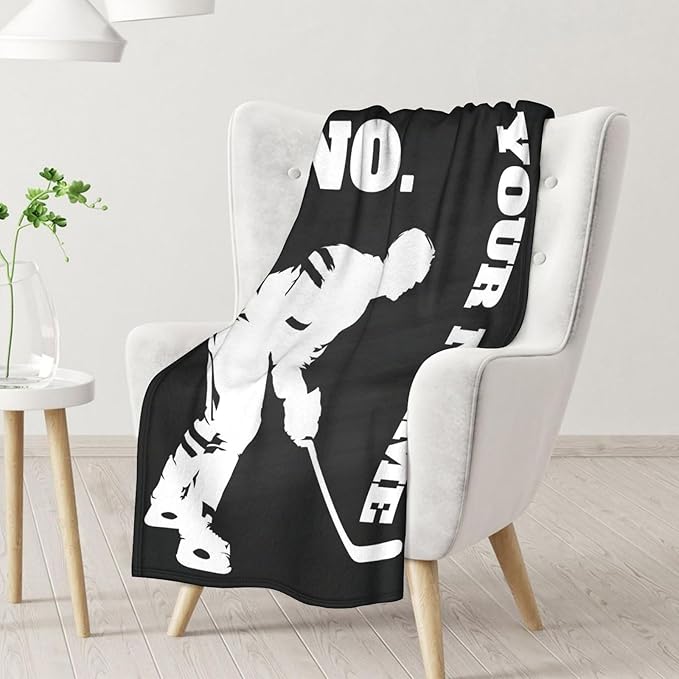Kids Blankets for Girls - Hockey Gifts - Boys Blanket for Team Player - 30"x40" Soft Fleece Throws for Couch, Office