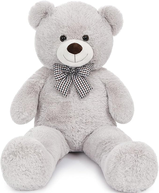 MaoGoLan Giant Teddy Bear Plush Toy - Ultra Soft & Cute Large Stuffed Animal 39 inches, Perfect for Baby Showers, Birthdays, Valentine’s Day Gifts (Kids, Couples, Family),Gray