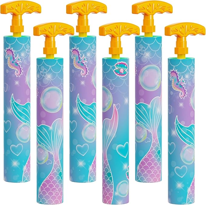 LQYoyz Water Gun 6 Pack Cute Super Water Soaker Blaster Squirt Guns 40 Ft Water Shooter Swimming Pool Beach Summer Party Outdoor Water Game Fighting Toys for Kids Girls