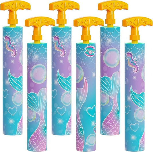 LQYoyz Water Gun 6 Pack Cute Super Water Soaker Blaster Squirt Guns 40 Ft Water Shooter Swimming Pool Beach Summer Party Outdoor Water Game Fighting Toys for Kids Girls