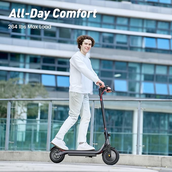 Electric Scooter, 650W/500W/350W Powerful Motor, 22/18 MPH Top Speed, 23/21 Miles Long Range, 10"/8.5" Pneumatic Tires, Smart App, UL Certified Foldable Commuting Electric Scooter for Adults and Teens
