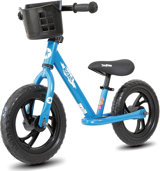 JOYSTAR 12/14 Inch Kids Balance Bike for 18months-5 Years Old Boys Girls, Lightweight Toddler Balance Bikes with Footrest and Handlebar Basket or Doll Seat