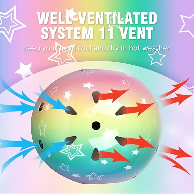 Kids Toddler Bike Helmet for Boys Girls, Adjustable Bicycle Helmet from Infant Baby to Children, Multi-Sport for Scooter Skateboard Roller/Inline Skate