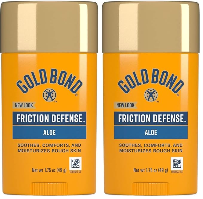 Gold Bond Friction Defense Stick, With Aloe to Soothe, Comfort & Moisturize Rough Skin, Prevents Chafing, 1.75 oz. (Pack of 2)