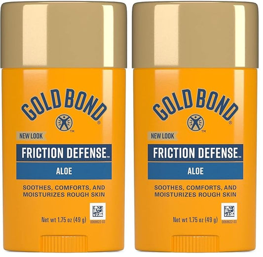 Gold Bond Friction Defense Stick, With Aloe to Soothe, Comfort & Moisturize Rough Skin, Prevents Chafing, 1.75 oz. (Pack of 2)