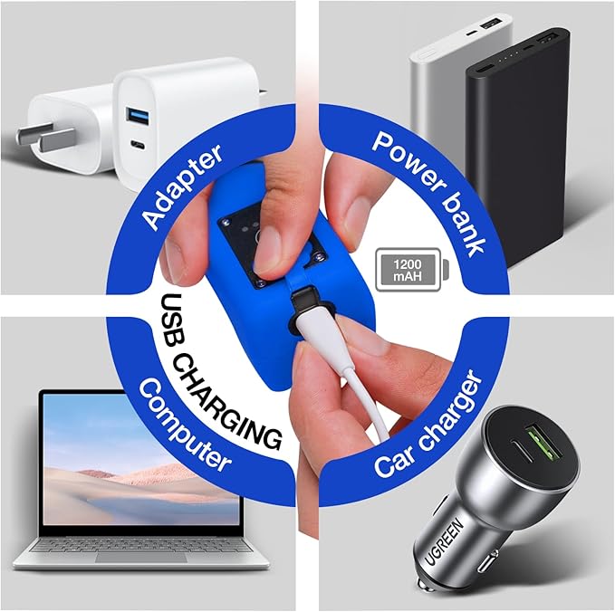 Bike Horn, Bicycle Horn with Large Range Floodlight, IPX5 Waterproof with USB Rechargeable Bike Electronic Horn