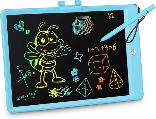 KOKODI LCD Writing Tablet, Gifts for 3 Years Old Boys and Girls，10 Inch Colorful Doodle Board Drawing Tablet, Erasable Reusable Electronic Drawing Pads, Educational and Learning Toys for Kids