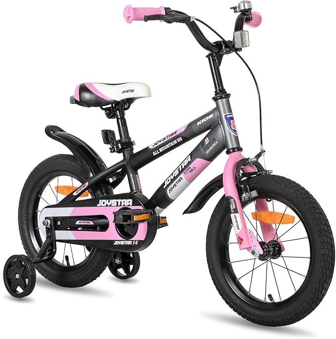 JOYSTAR New Berry Kids Bike for Boys and Girls Ages 3-12 Years Old, 12 14 16 Inch Kids Bicycles with Training Wheels, 20 Inch Bike with Kickstand, Multiple Colors