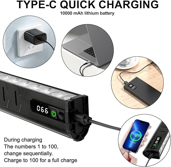 4800 Lumen Bike Lights, USB-C Rechargeable Bicycle Light, Super Bright Bike Lights for Night Riding, IP65 Waterproof Bicycle Headlight, for Commuters Adults and Children