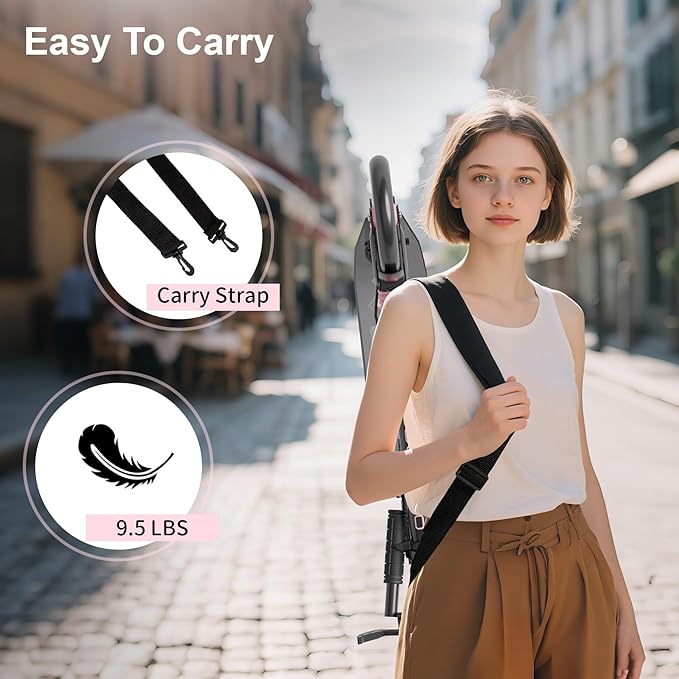 Kick Scooter for Kids Age 8+, Teens, Adults, Dual Suspension Foldable Lightweight Scooter with 8 Inch Big Wheels, Max Load 240 LBS Wide Deck