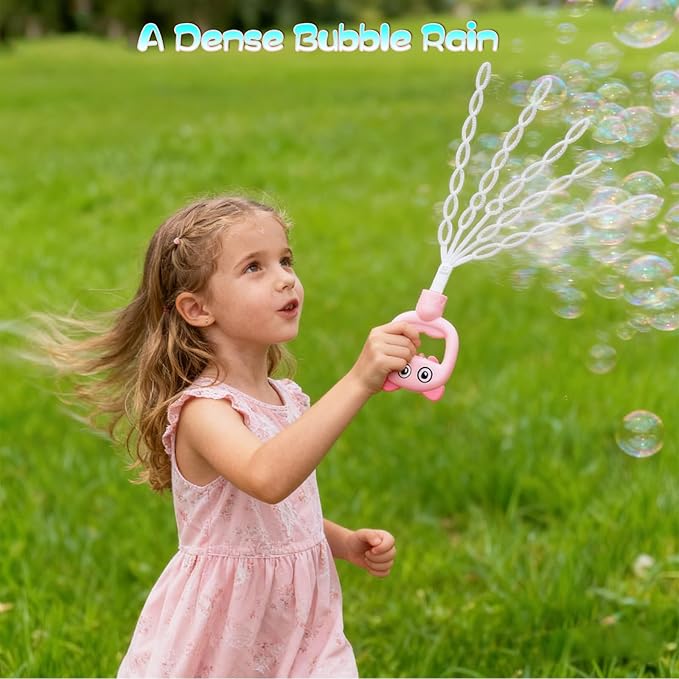 SHCKE 5-Claw Bubble Wands 4-Pack, 16.7 Inch Extra Large Bubble Maker Toy for Kids, Reusable Bubble Toy Set for Summer Outdoor Games, Birthday Wedding