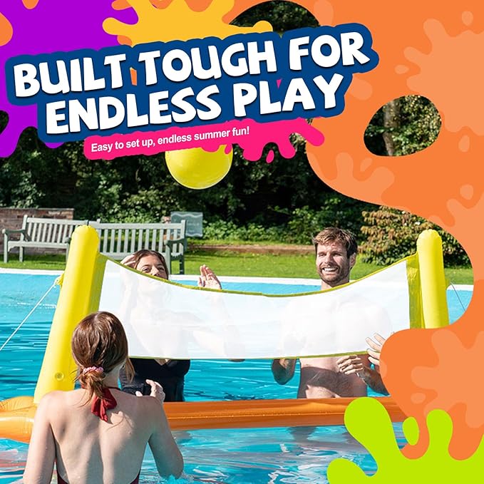 DIMAR GARDEN Pool Volleyball Games Toys for Swimming Pool Party Deals, Orange