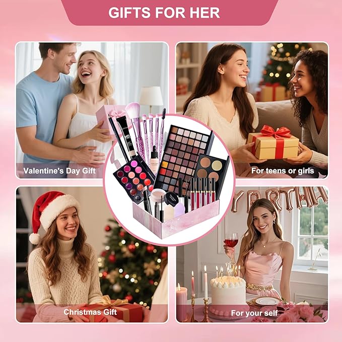 Makeup Set Full Kit for Girls Teens Women,makeup kit for teens,Beginner Make up Sets,Christmas Makeup Gift Set,makeup kits for women,All in One Make up Kit